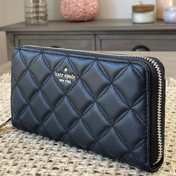 Kate Spade New York natalia large continental wallet black / Gold - Picture 2 of 5